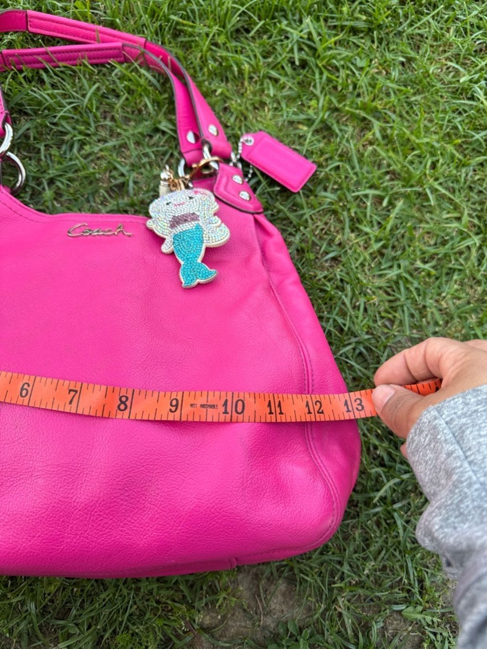 Vintage Hot Pink Coach Leather Shoulder Bag - Picture 12 of 12